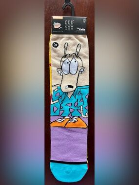ROCKO’S MODERN LIFE ODD SOX NOVELTY CREW SOCKS NWT MEN’S SHOE SIZE 6-13